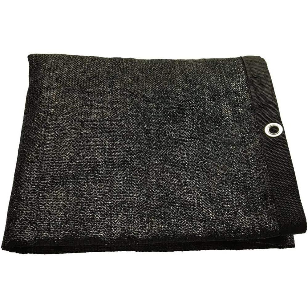 8 ft. x 12 ft. 60% Greenhouse Shade Cloth Cover with Grommets in Black