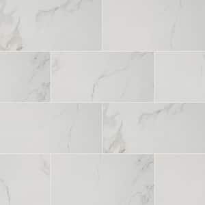Carrara 12 in. x 24 in. Polished Porcelain Floor and Wall Tile (448 sq. ft./Pallet)