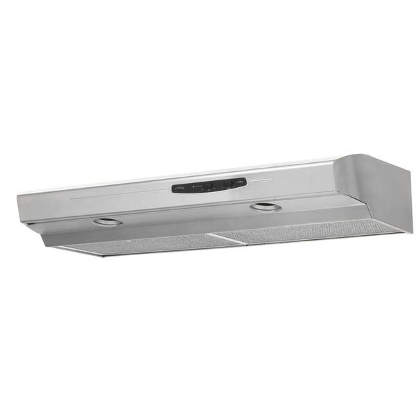 Broan-NuTone Allure I Series 42 in. Convertible Under Cabinet Range Hood with Light in Stainless Steel