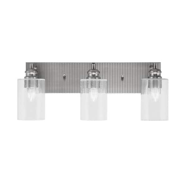 Unbranded Albany 22.5 in. 3-Light Brushed Nickel Vanity Light