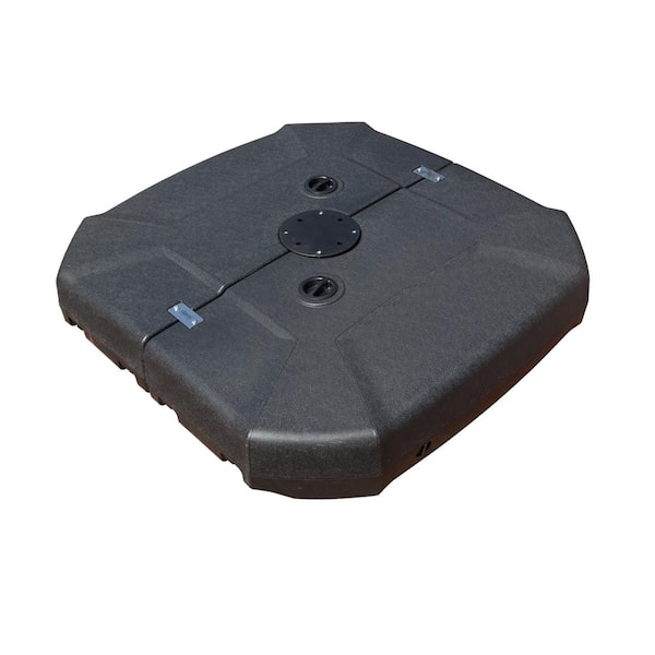 domi outdoor living 440 lb. Universal Metal Patio Umbrella Base with Wheels in Black