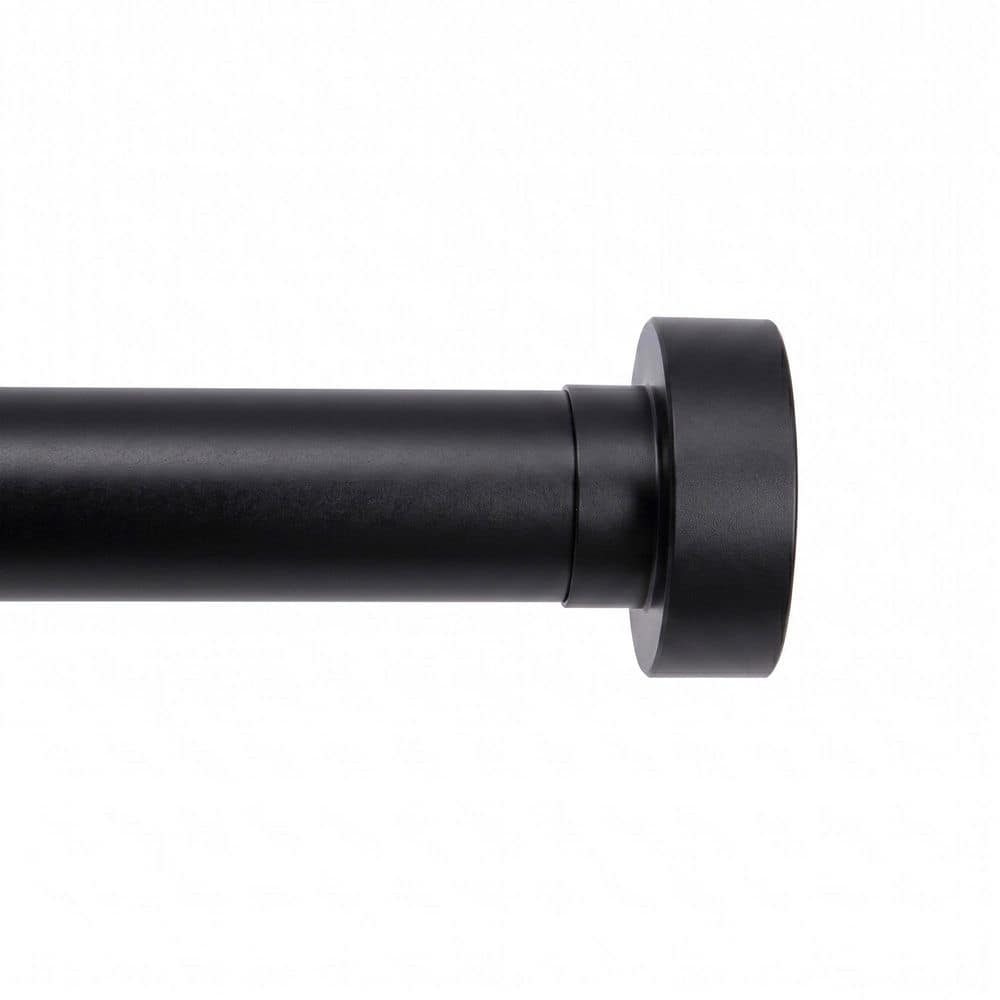 1 in. Customizable Heavy-Duty Curtain Rod, Custom Length 20 in. to 132 in, Holds Up to 50 lbs. Matte Black price history on PriceWatchPro