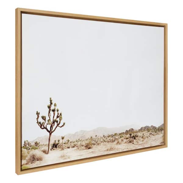 Sylvie "Lone Joshua Tree" by Amy Peterson Art Studio Natural Framed Art Print 32 in. x 42 in.