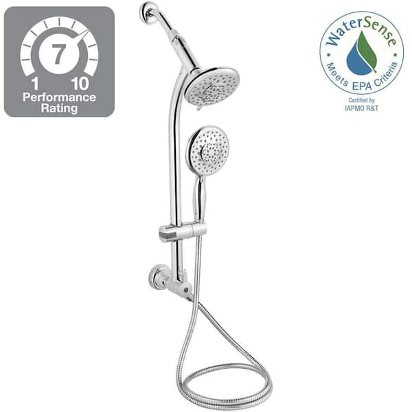 5-Spray Wall Bar Shower Kit in Chrome