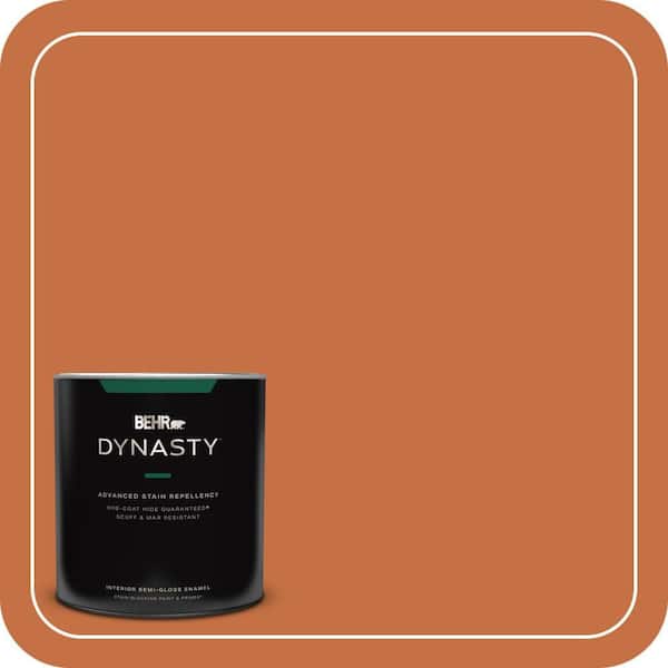 BEHR DYNASTY 1 qt. #M220-7A Fall Foliage Semi-Gloss Enamel Interior Stain-Blocking Paint and Primer