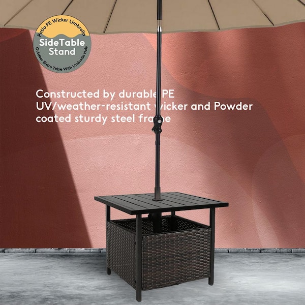 Outdoor Cafe Table With Umbrella Hole