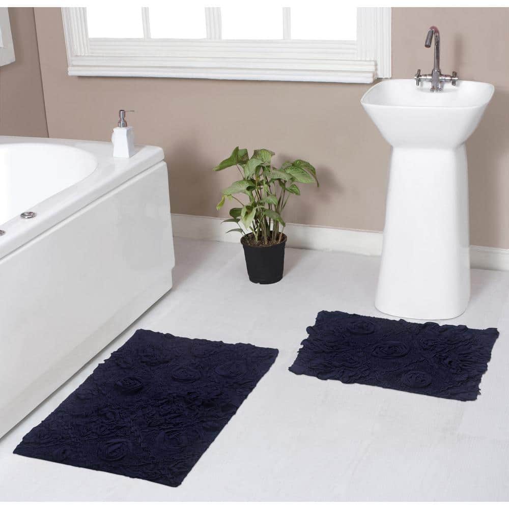 Turquoize Luxury Bath Runner, Gray Bathroom Rug 47 x 17 Inches Mat, Soft  Plush Anti-Slip Shower Rug, Microfiber Shaggy Mat Machine Washable Bath Rug