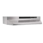 F40000 42 in. 230 Max Blower CFM Convertible Under-Cabinet Range Hood with Light in Stainless Steel