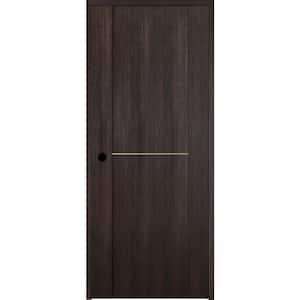 Vona 01 1H Gold 32 in. x 80 in. Right-Handed Solid Core Veralinga Oak Textured Wood Single Prehung Interior Door