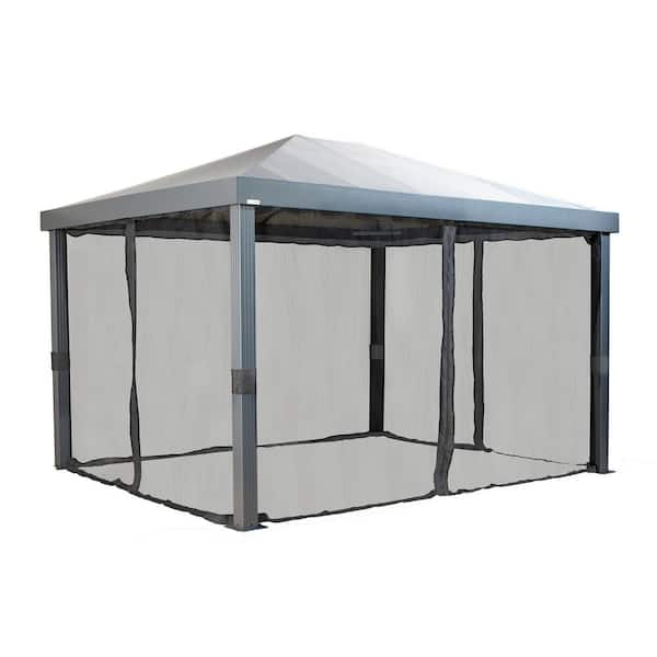 Sojag Monteserra 10 ft. x 12 ft. Grey Rustproof Aluminum Sojag Monteserra 10 ft. x 12 ft. Grey Rustproof Aluminum