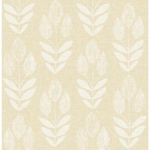 Garland Wheat Block Tulip Paper Strippable Wallpaper (Covers 56.4 sq. ft.)