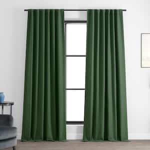 Pine Forest Green Rod Pocket Room Darkening Curtain - 50 in. W x 108 in. L (1 Panel)