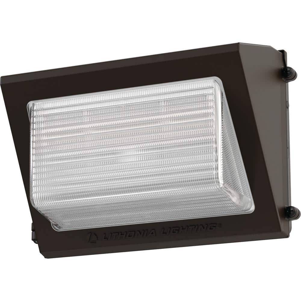 Dark Bronze Dimmable LED Wall Pack with Adjustable Lumen Output