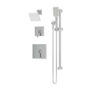 Duro HydroMersion Shower Trim Kit with Hand Spray and 2-Handles Single Spray (Valve Not Included)