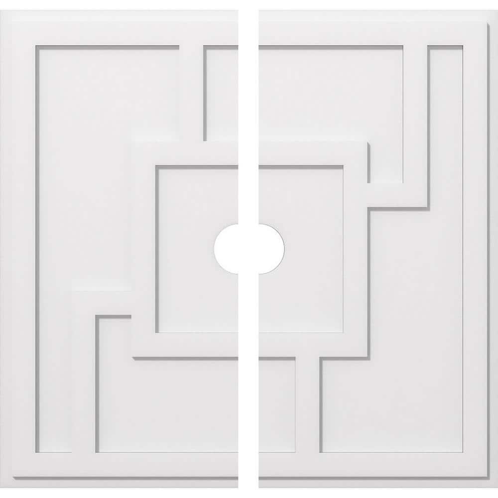 1 in. P X 13-1/4 in. C X 38 in. OD X 4 in. ID Knox Architectural Grade PVC Contemporary Ceiling Medallion, Two Piece price history on PriceWatchPro