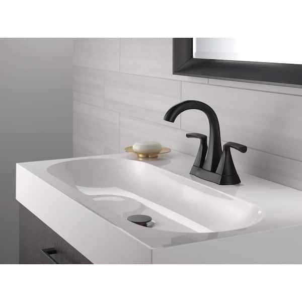 Delta Pierce 4 in. Centerset 2-Handle Bathroom Faucet in