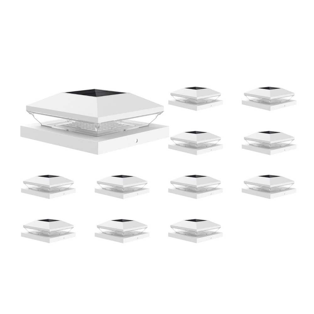 12-Pack Outdoor Waterproof Solar Fence Post Cap Lights for 3.5x3.5 4x4 5.5x5.5 6x6 Posts Warm/Cool White Modes price history on PriceWatchPro