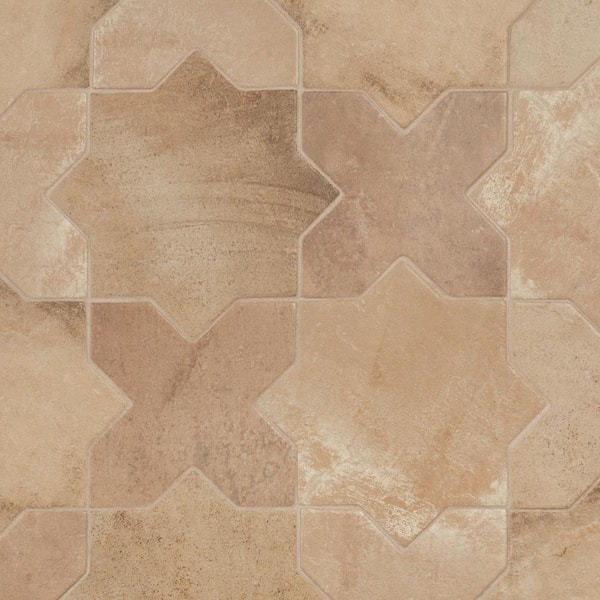 Ivy Hill Tile Tripoli Star-Crossed Cotto 6.1 in. x 11.9 in. Matte Terracotta Look Porcelain Floor and Wall Tile (8.26 sq. ft./Case)