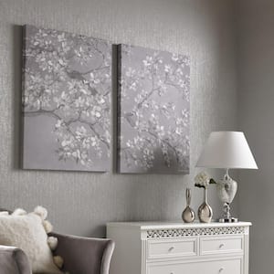 31 in. x 24 in. "Tranquil Orchid" Printed Canvas Wall Art