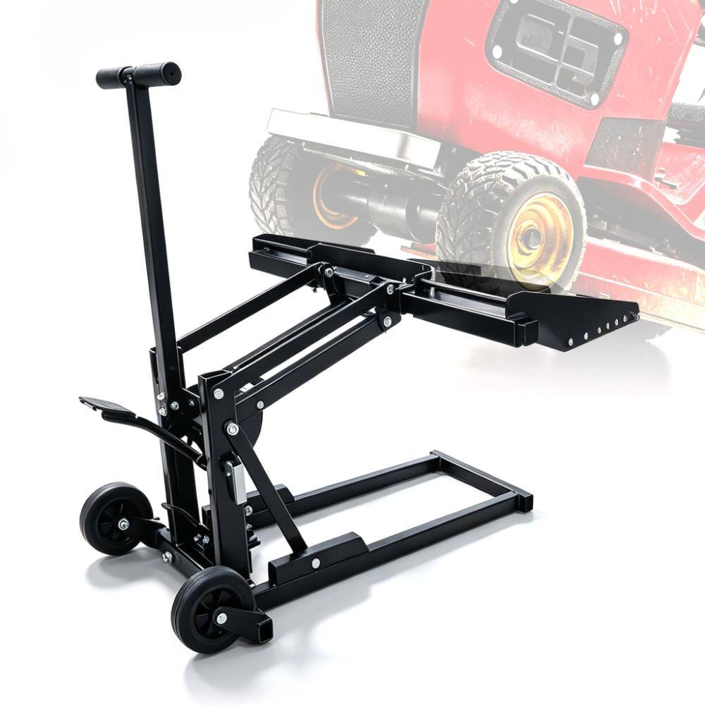 Runesay 550 lb. Steel Riding Mower Lift Jack with Safety Lock, Non