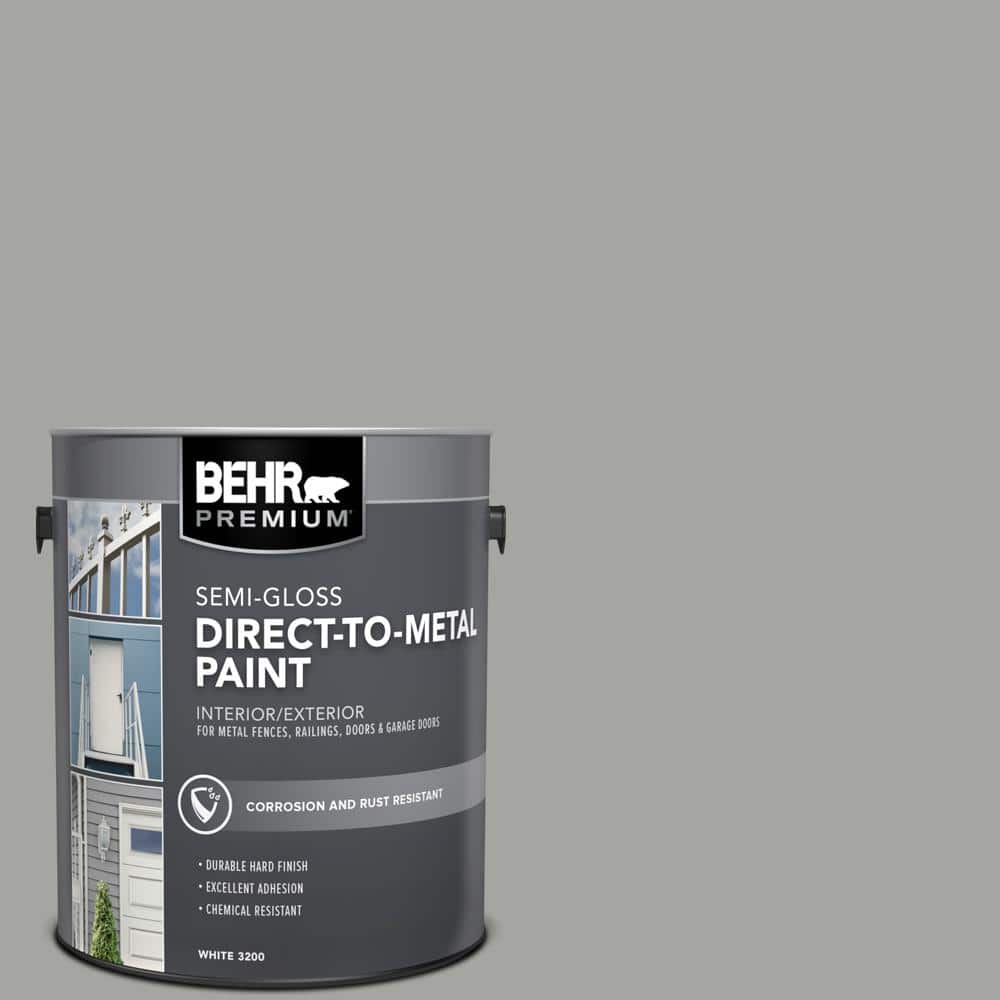 BEHR PREMIUM 1 gal. PPU2418 Great Graphite SemiGloss Direct to Metal