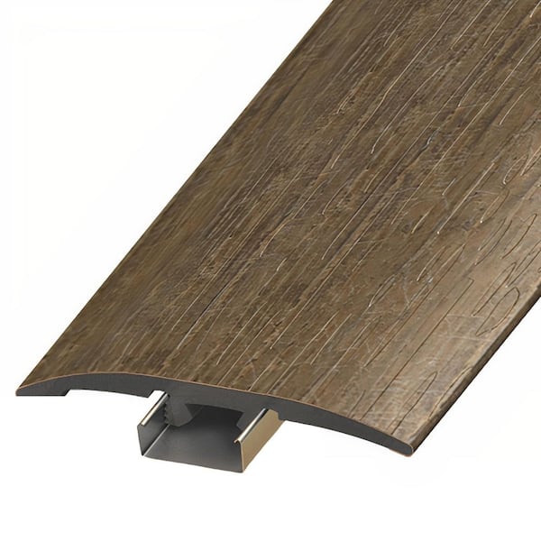 ASPEN FLOORING Ridgewood 1/4 in. Thick x 2 in. Width x 94 in. Length 3-in-1 T-Mold, Reducer, and End Cap Vinyl Molding