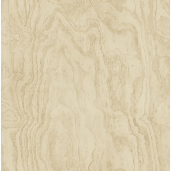 NuWallpaper Ashley Stark Tan Sloane Wood Vinyl Peel and Stick Wallpaper