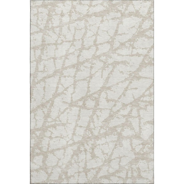 Addison Rugs Mayfield Premium Machine Washable Abstract AMF972 Ivory 10 ft. x 14 ft. Area Rug