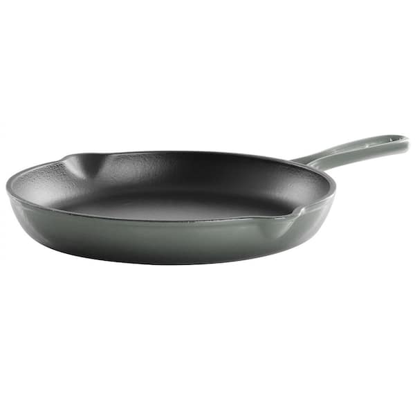 Round 10.25 in. Enameled Cast Iron Skillet in Gradient Gray