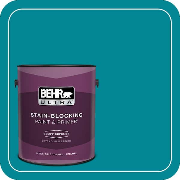 BEHR ULTRA 1 gal. Home Decorators Collection #HDC-SM16-06 Blue Slushie Extra Durable Eggshell Enamel Interior Paint & Primer