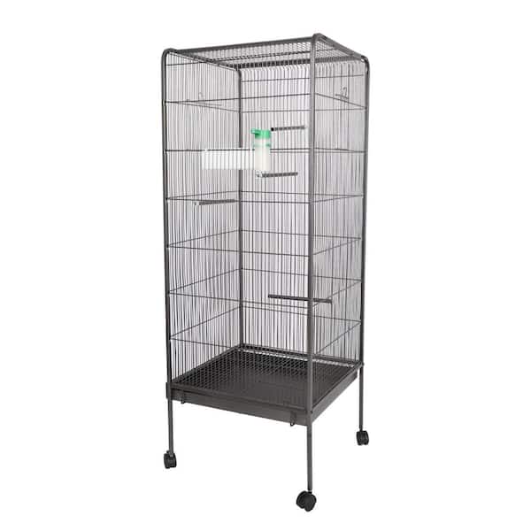 Amucolo Bird Cage for Parakeets Cockatiels Parrot Green Cheek Conures Pigeons Lovebird with Rolling Stand