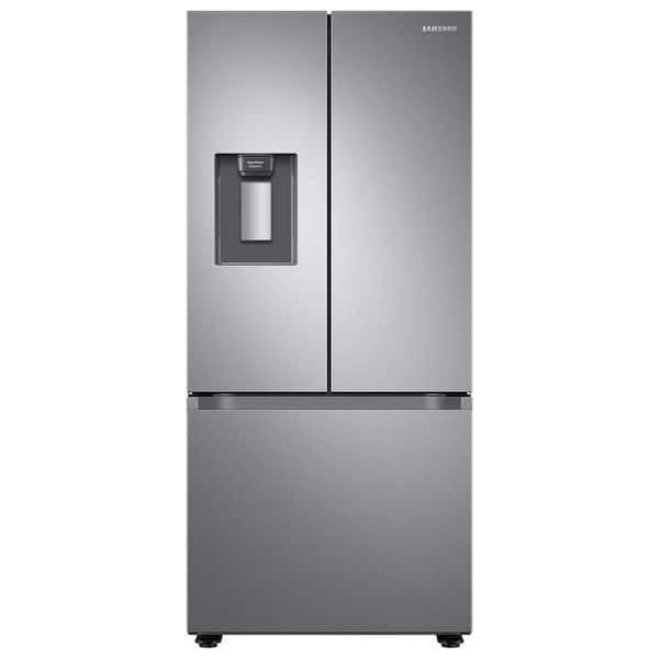 Samsung 22 cu. ft. 3-Door French Door Smart Refrigerator with Water Dispenser in Fingerprint Resistant Stainless Steel