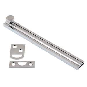 6 in. Solid Brass Polished Chrome Surface Bolt