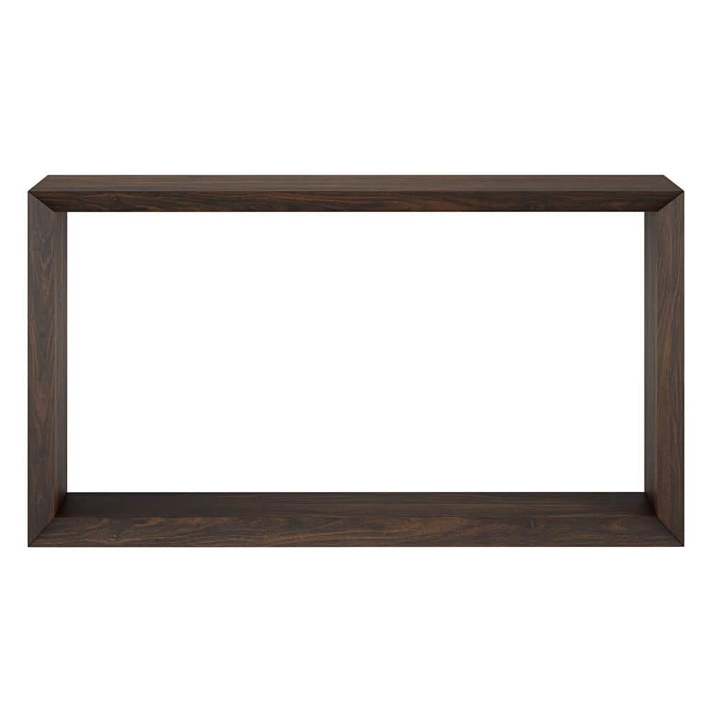 Alder Brown MDF Hallway Table with Storage