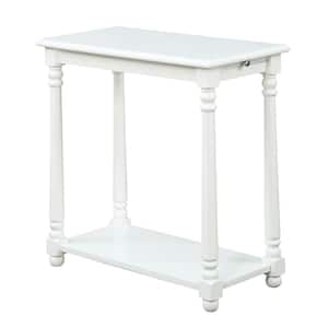 French Country White Regent End Table