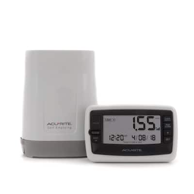 Acurite Weather Station Valet with Qi-Certified Wireless Charging Pad and Alarm Clock