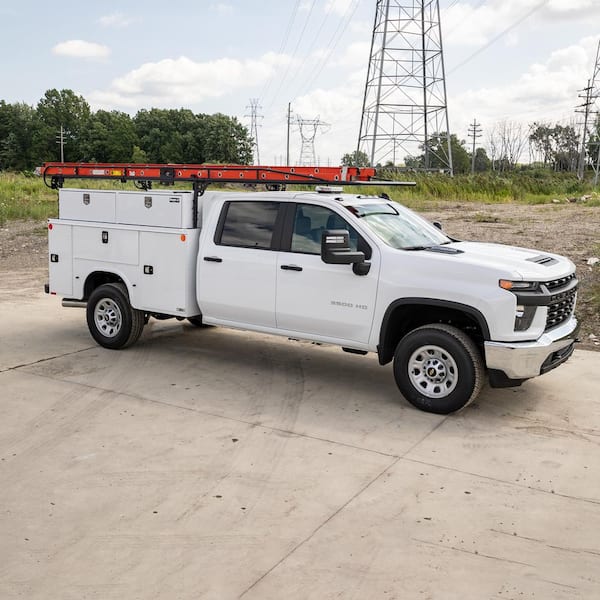 88 White Steel Full Size Top Mount Truck Tool Box 88 White Steel Full Size Top Mount Truck Tool Box
