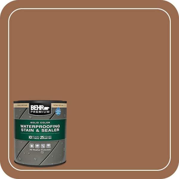 BEHR PREMIUM 1 qt. #N190-7 Moose Trail Solid Color Waterproofing
