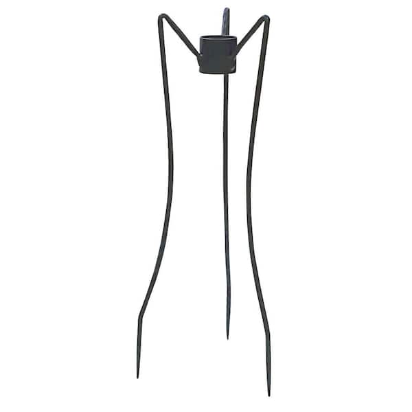 ACHLA DESIGNS Gazing Globe Ball Stand, Spiked, 31 in. Tall Black Powder Coat Finish