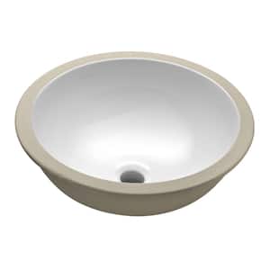 Camber Vitreous China Undermount Bathroom Sink in White