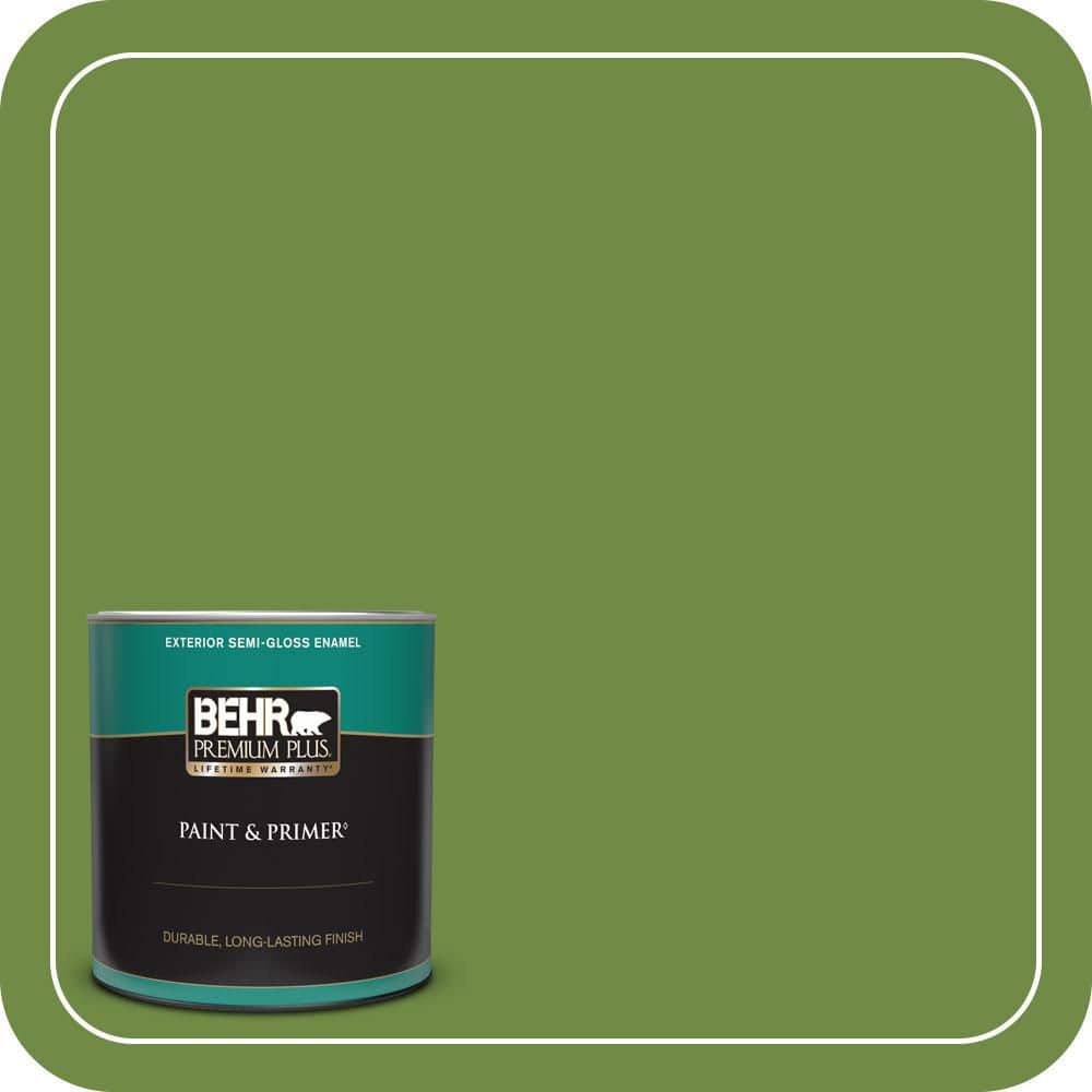 1 qt. #S-H-420 Shamrock Semi-Gloss Enamel Exterior Paint & Primer price history on PriceWatchPro
