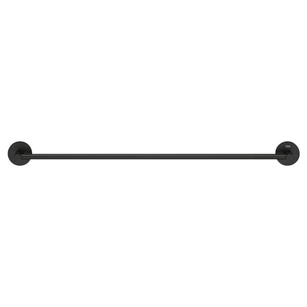 Essentials 24 in. Towel Bar in Matte Black