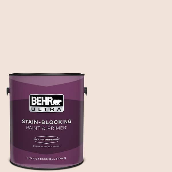 BEHR ULTRA 1 gal. #RD-W12 Soft Sunrise Extra Durable Eggshell Enamel Interior Paint & Primer