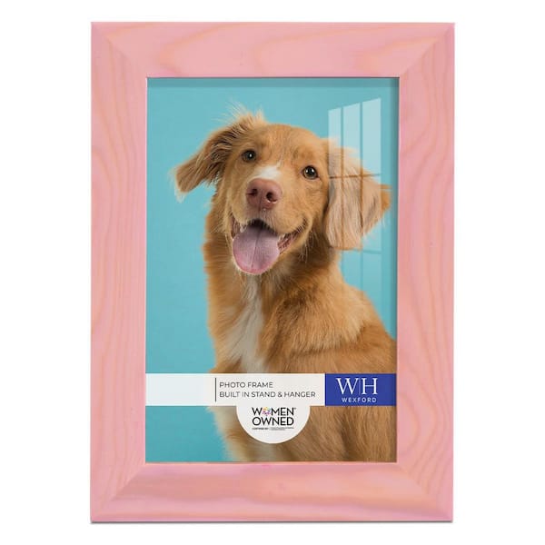 Wexford Home Woodgrain 4 in. x 6 in. Sunset Pink Picture Frame