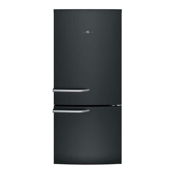 GE 20.9 cu. ft. Bottom Freezer Refrigerator in Black