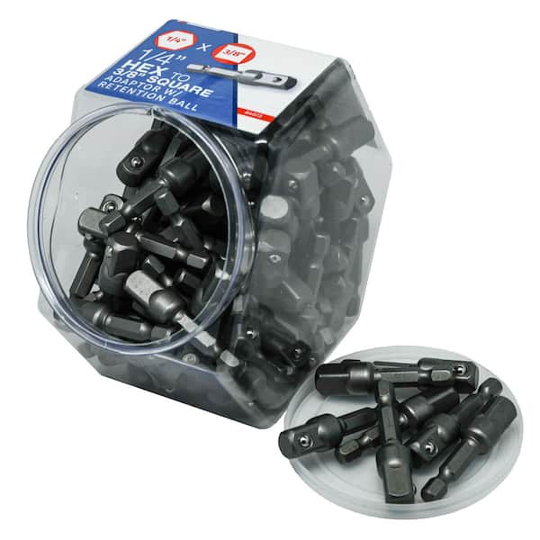 3/8 in. x 1/4 in. x 2 in. L Square Hex (100-Pack)