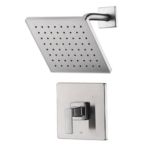 Rift Single Handle 1-Spray Shower Faucet 1.8 GPM with Pressure Balance, Anti Scald in Brushed Nickel (Valve Included)