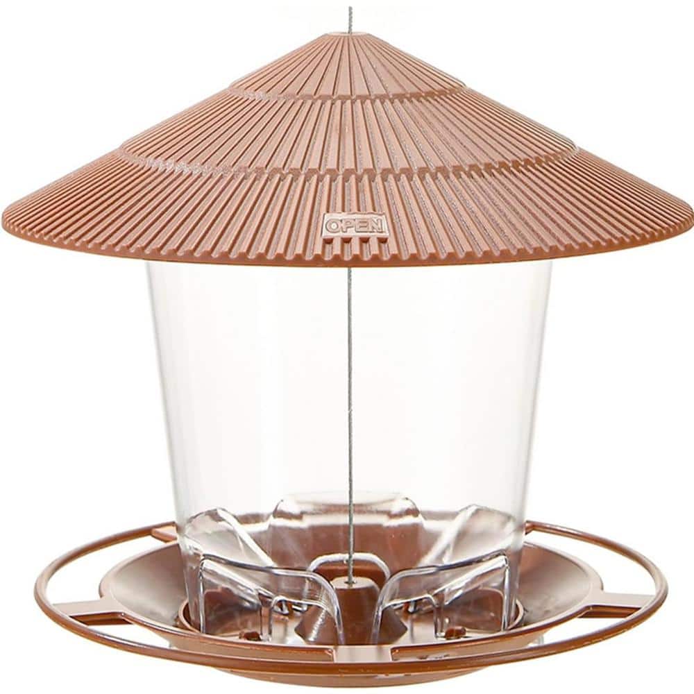 Brown Plastic 2.94 lbs. Hanging Bird Feeder Water and Food Squirrel Outdoor price history on PriceWatchPro