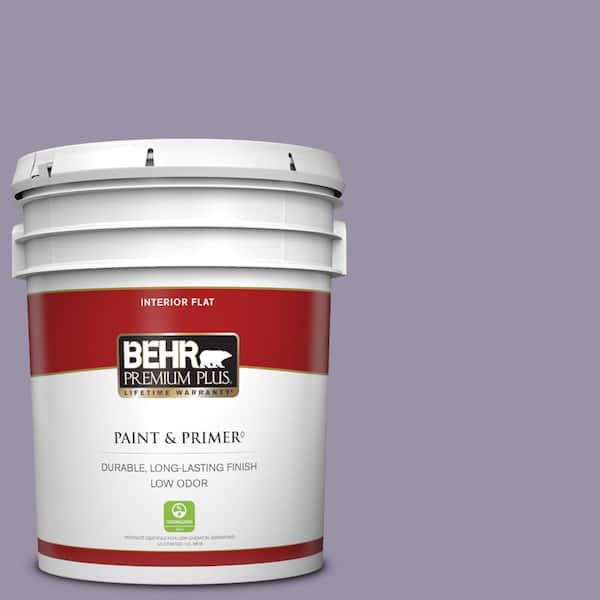 BEHR PREMIUM PLUS 5 gal. #650F-4 Delectable Flat Low Odor Interior Paint & Primer