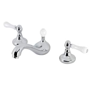 Traditional 8 in. Widespread 2-Handle Bathroom Faucet in Polished Chrome